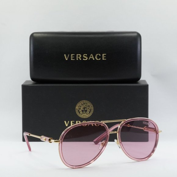 Versace Pink and Gold Sunglasses main image 11